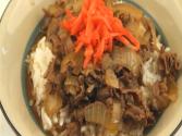 Japanese Gyudon (thinly Sliced Beef On Rice)
