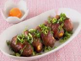 Spam Pork Tsukune (japanese Teriyaki Meatballs)