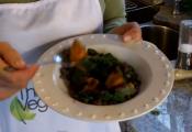 Kabocha Squash And Azuki Beans With Kale