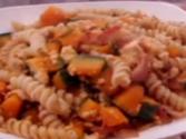 Kabocha (japanese Pumpkin) With Bacon And Rotini Pasta - Easy And Tasty