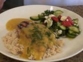 Kalbi Chicken With Mango Sauce 