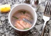Hotel Room Salmon In A Coffee Cup 
