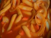 Korean Food Ddukbokki Tteokbokki Spicy Rice Cakes