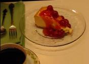 Labor Day Special Cheesecake With Cherry Pie Topping