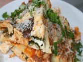 Lasagna With Ground Beef, Poblano Peppers & Ricotta Cheese