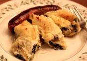 Leftover Artichoke  And Spinach Dip Stuffed Shells 
