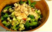 Leftover Turkey And Apple Romaine Salad