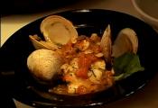 Baked Seafood In Tomato And Almond Sauce