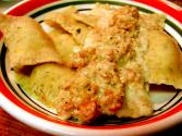 Mushroom Ravioli With Prawns