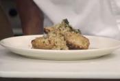 Pan Roasted Chicken Breast With Lemon Walnut Brown Rice