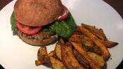 Rice Burgers With Lentils And Baked Fries