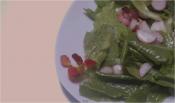 Lettuce And Radish Salad With Vinaigrette Dressing