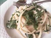 Linguini With Arugula Lemon Chili Oil