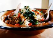 Linguini With Chicken And Carbonara Sauce