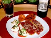 Low Carb Salt Cured Tuscan Steak And Caprese Salad