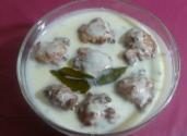 Maharashtrian Yogurt Stew With Deep Fried Flour Dumplings