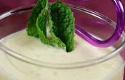 Mango Smoothie With Mint Leaves