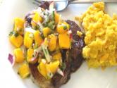 Curry Rubbed Pork Chops With Mango Salsa 