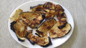 Brinjal/eggplant Chips In Microwave