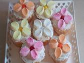 Marshmallow Flower Cupcakes