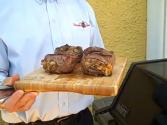 Crab Cake Stuffed Rib Eye Beef Steak