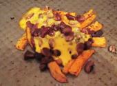 Meatless Chili Cheese Fries