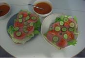 Mega Healthy Vegetable And Ham Sandwich