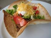 Mexican Salad In A Taco Bowl