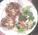 Minced Beef And Cooked Rice Stuffed Pepper