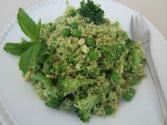 Mint Pesto Couscous With Broccoli And English Peas