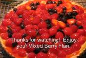Summer Berry Flan