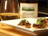 Wild Mushrooms With Truffle Butter Sourdough Paired With Mcmanis Viogner