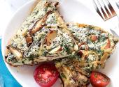 Homemade Spinach And Mushroom Frittata