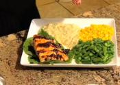 Pan Seared Salmon Drizzled With Bulgogi Sauce