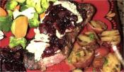 New York Strip With Bleu Cheese Topping And Vidalia Onion Jam  