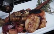 Obsidian Stout Grilled Fruit Dessert 