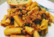 On The Road Turkey Bolognese On Rigatoni