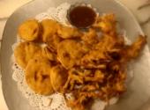 Onion And Eggplant Pakora