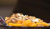 Almond, Cheese And Orange Salad With Sesame Dressing