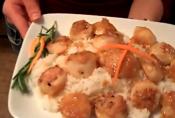 Seared Scallops In Orange Butter Sauce