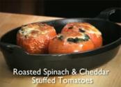 Tasty Oven-roasted Spinach And Cheddar Tomatoes