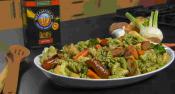 Oven-roasted Vegetables With Rotini & Rosemary Pesto