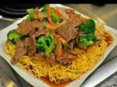 Pan Fried Noodles With Beef Broccoli