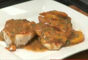 Pan Seared Chicken With Peach And Chive Pan Gravy