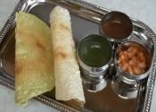 Papad Or Papadum With Chutneys - Restaurant Style Starter