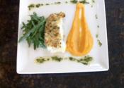 Baked Parsley Crusted Cod Fillet With Yam And Butternut Puree