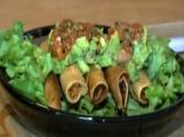 Part 1: Crispy Chicken Taquitos With Guacamole And Oven Roasted Salsa