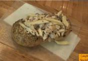 Pasta Carbonara In A Bread Bowl
