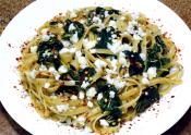 Pasta Fettuccine Con Spinachi, Basilico, Rosmarino