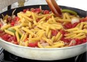 Quick And Easy Creamy Pasta With Sausage And Peppers